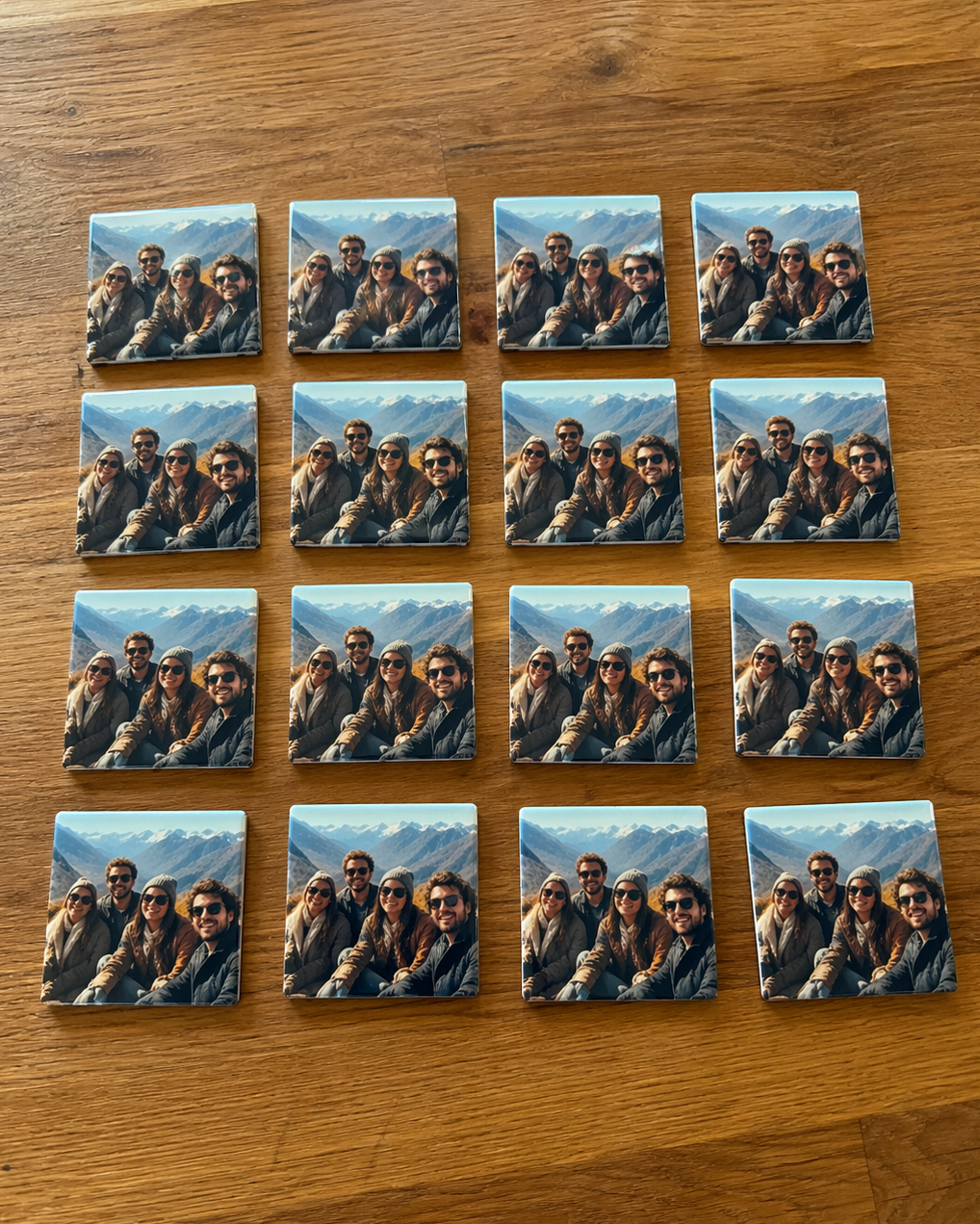 Imanes personalizados 5x5cm - Pack de 16